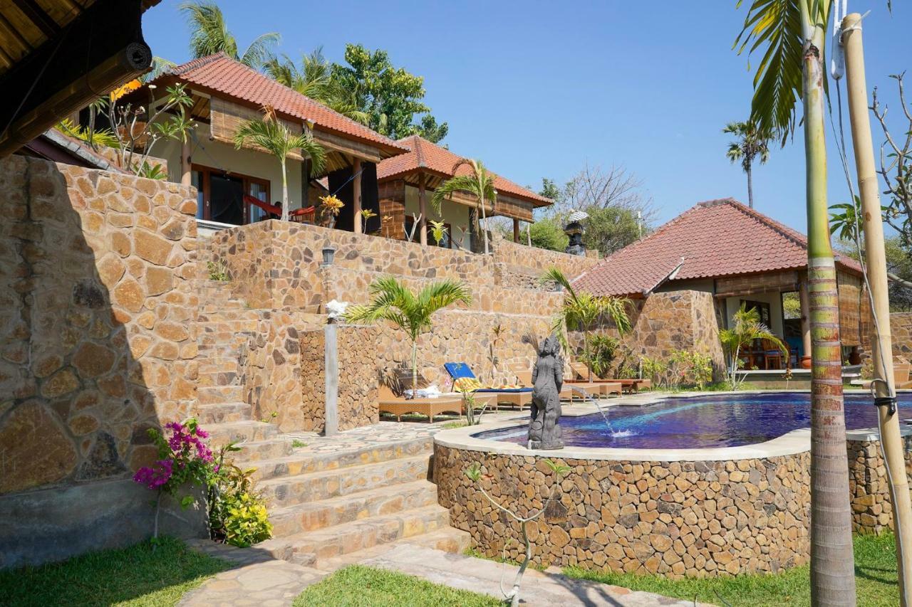 Bamboo Bali Hill Bungalows Amed Exterior foto